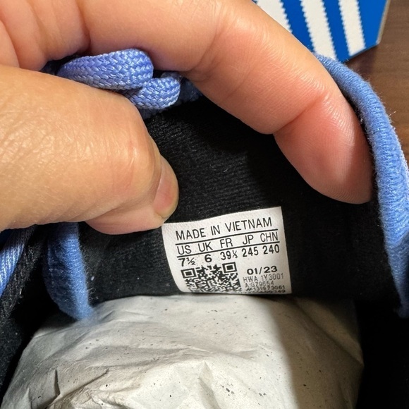 Adidas Originals adiFOM SLTN W Grey and Blue Shoe with suede tongue size 7 NIB - Picture 4 of 13